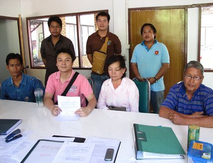 Villagers and representatives from EPWF participate in bid evaluation and award for projects.